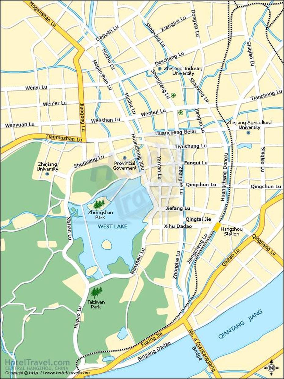 Hangzhou Map, Hengzhou, China, Hangzhou Location, Northeast China