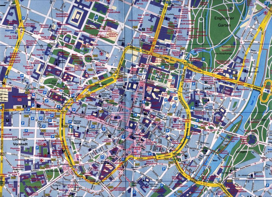 Map Of Munich – Full Size, Munich, Germany, Europe  Munich, Munich  Europe