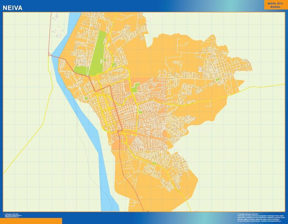 Mapa De Neiva En Colombia Plastificado | Mapas Para Colombia Y America …, Neiva, Colombia, Colombia Blank, A De Cali Colombia