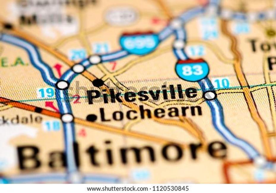 Pikesville Maryland Usa On Map Stock Photo (Edit Now) 1120530845, Pikesville, United States, Baltimore On, Baltimore Area