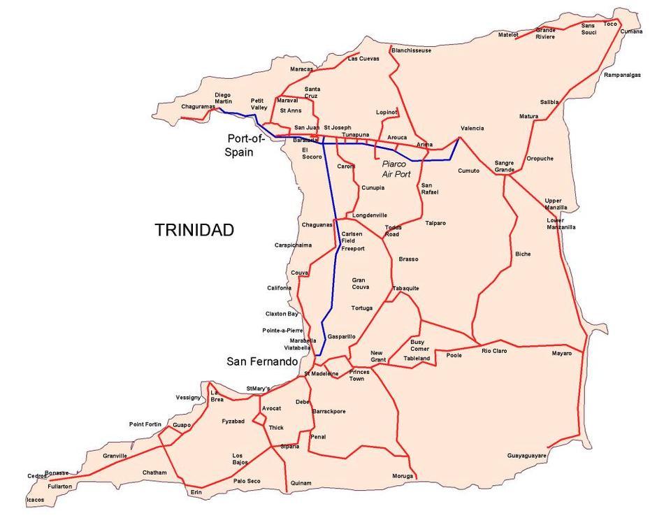 Trinidad Town Map, Trinidad, Philippines, Rivers In Trinidad, Trinidad Et Tobago