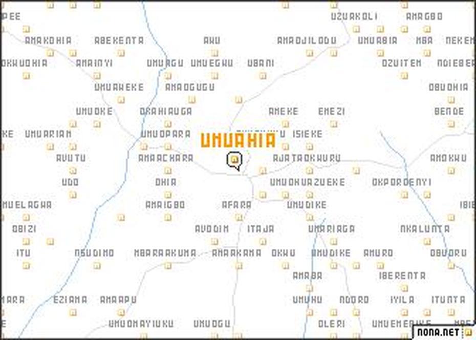 Umuahia (Nigeria) Map – Nona, Umuahia, Nigeria, Abiriba Nigeria, Imo State Nigeria