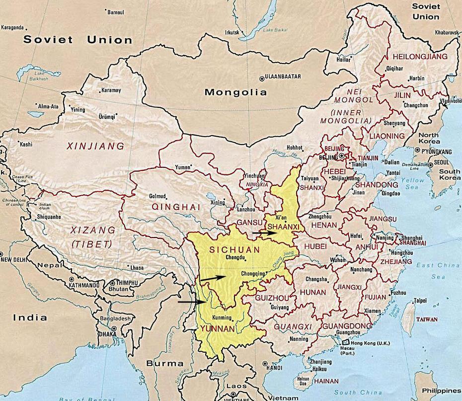 China Map With Provinces And Cities, Zêtang, China, Luoyang, Heilongjiang China