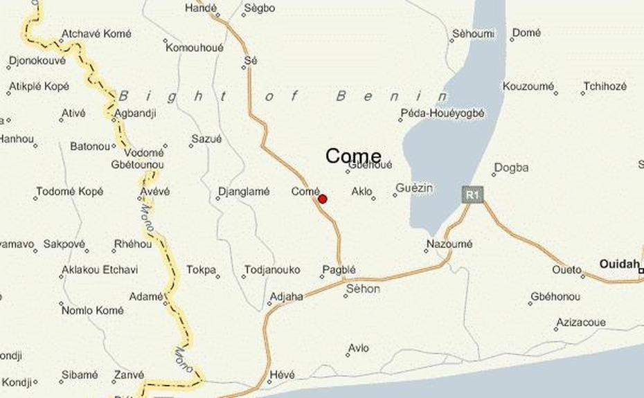 Come Benin Map, Comé, Benin, Kingdom Come, Kingdom Come Deliverance Treasure
