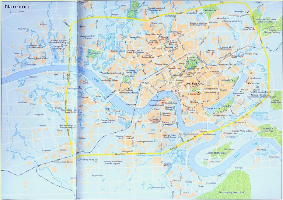 Detailed Nanning Map, Nanning Tour, Tours In Nanning, Nanning Travel …, Nanning, China, Guangxi Province, Shenyang