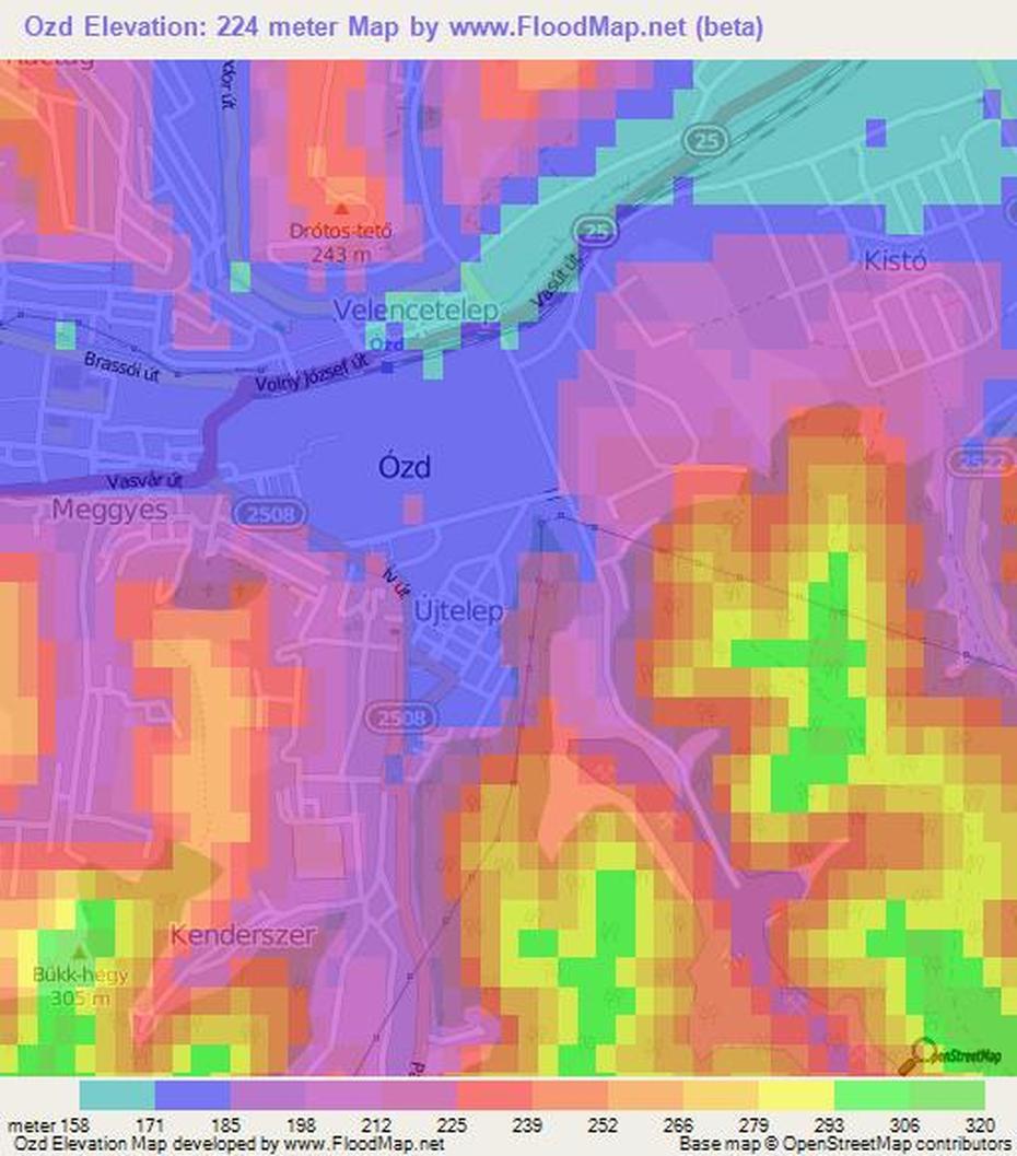 Elevation Of Ozd,Hungary Elevation Map, Topography, Contour, Ózd, Hungary, Hungary, Hungarian Gypsies