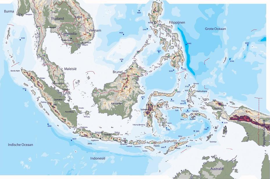 Large Detailed Physical Map Of Indonesia. Indonesia Large Detailed …, Sungaiselam, Indonesia, Finote Selam Gojjam, Asosa  Ethiopia