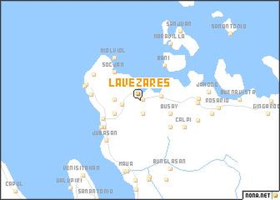 Lavezares (Philippines) Map – Nona, Lavezares, Philippines, Philippines City, Philippines  Cities