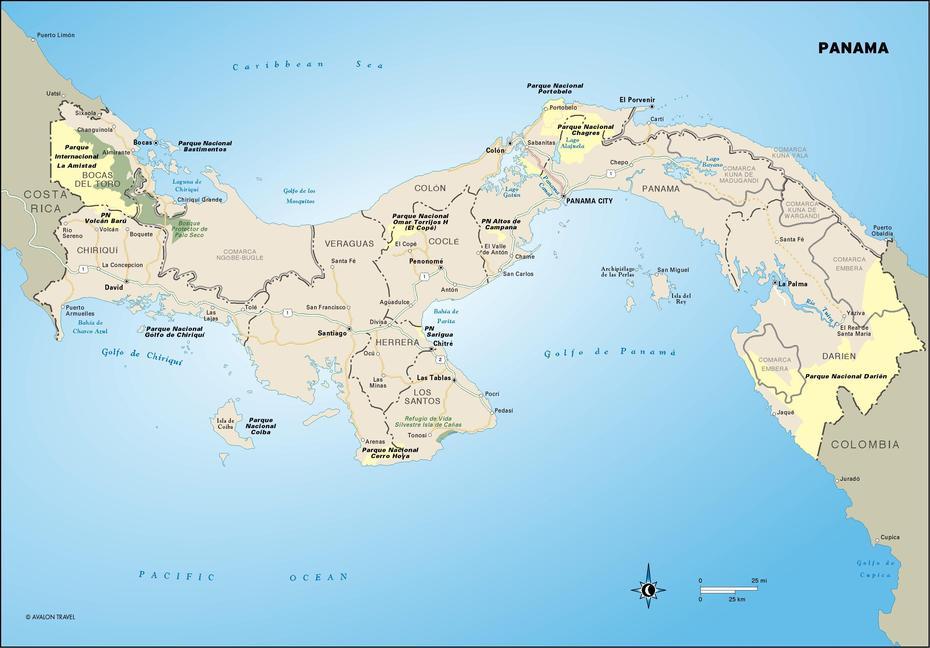 Map Of Panama City Panama, Panama City, Panama, Panama Land, Panama  Location