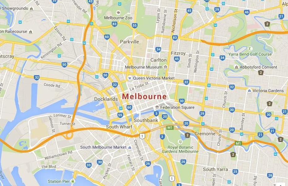 Melbourne Google Map – Geographic Media, Melbourne, Australia, Mountains In Australia, Melbourne On World