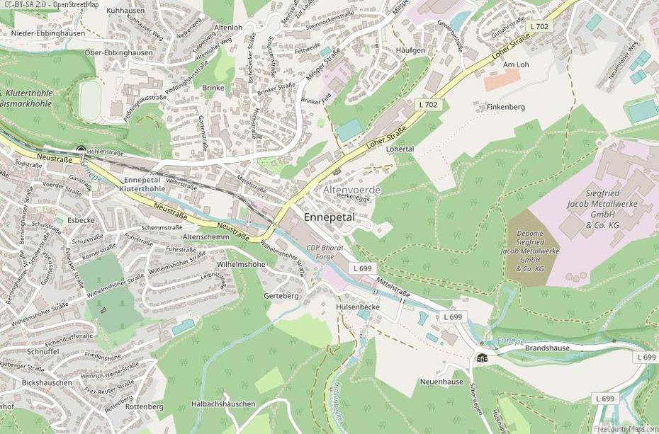 Nordrhein-Westfalen Germany, Germany Topographic, Longitude, Ennepetal, Germany