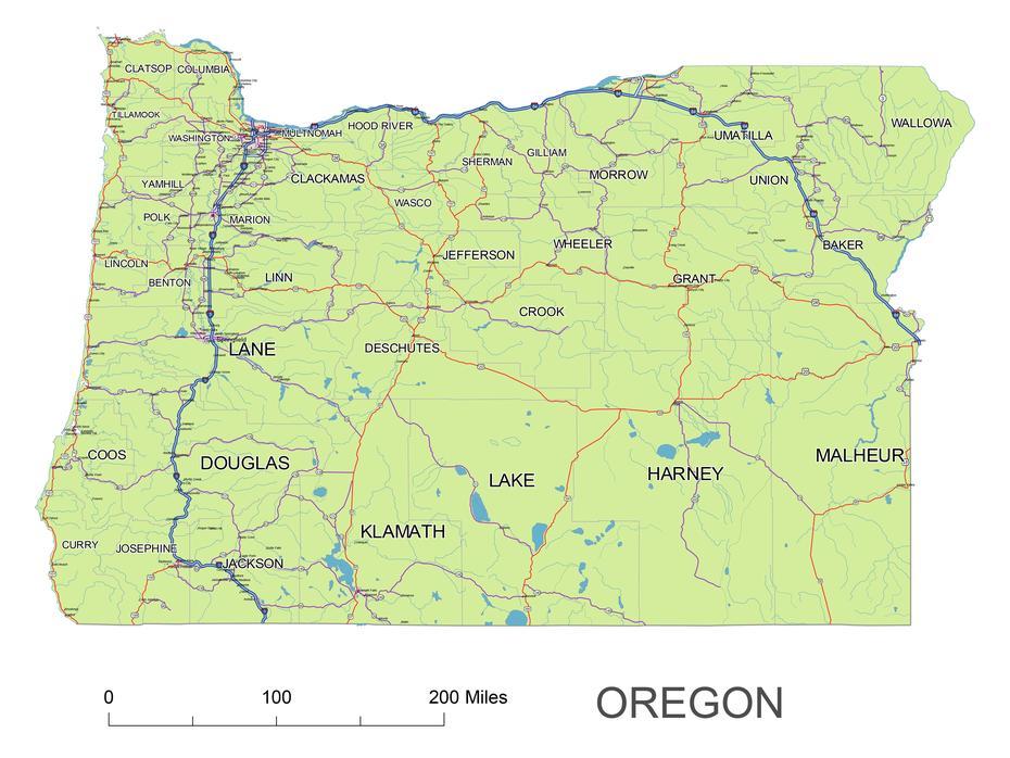 Oregon  Printable, Portland Oregon State, State, Oregon City, United States