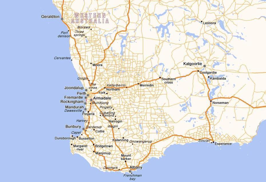 Perth Map, Perth, Australia, South Perth, Of Perth Cbd