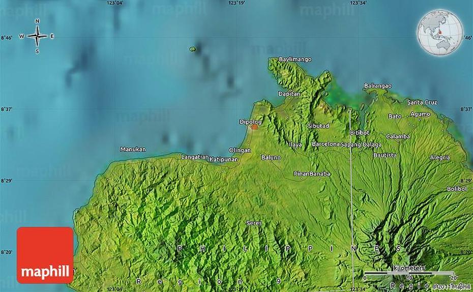 Satellite Map Of Siayan, Siayan, Philippines, Luzon, Philippines Travel