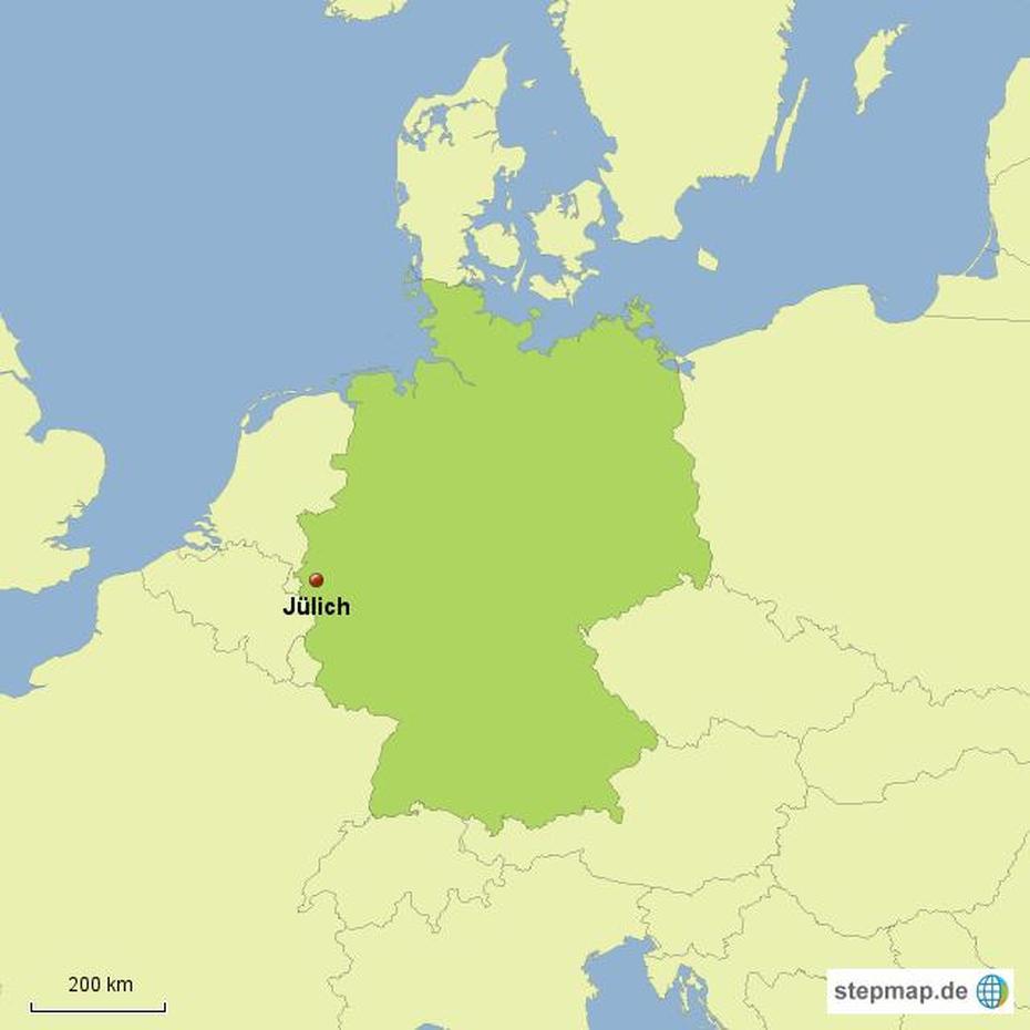 Stepmap – Julich – Landkarte Fur Deutschland, Jülich, Germany, Juelich, Ruhr