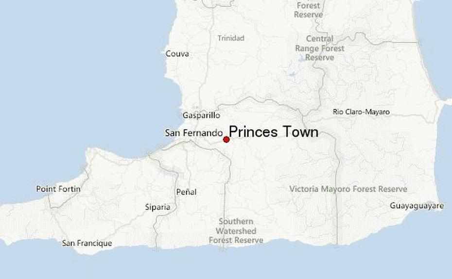 Trinidad  Of Cities And Towns, Of Trinidad Showing Princes Town, Guide, Princes Town, Trinidad And Tobago