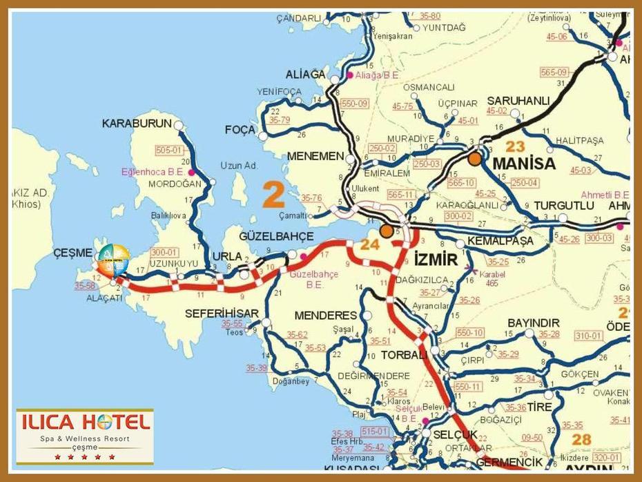 Turkey  Outline, Turkey  With Cities, , İZmir, Turkey