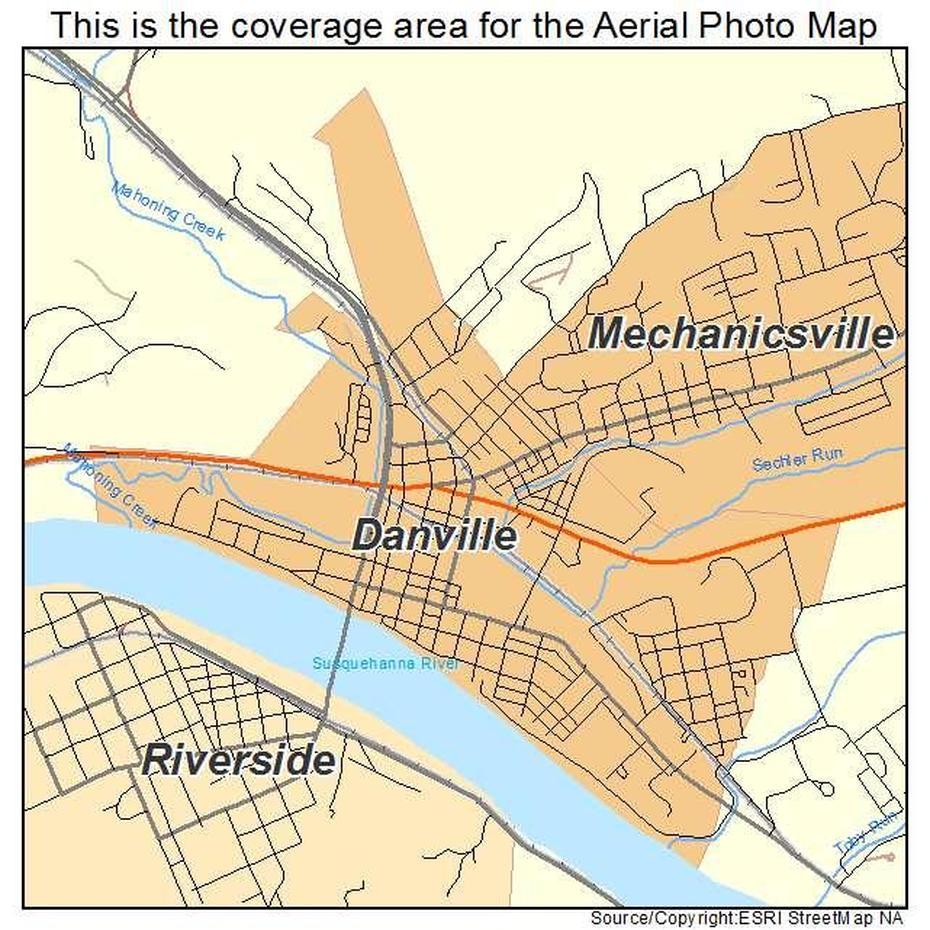 Aerial Photography Map Of Danville, Pa Pennsylvania, Danville, United States, Warrior Alabama, Danville Il