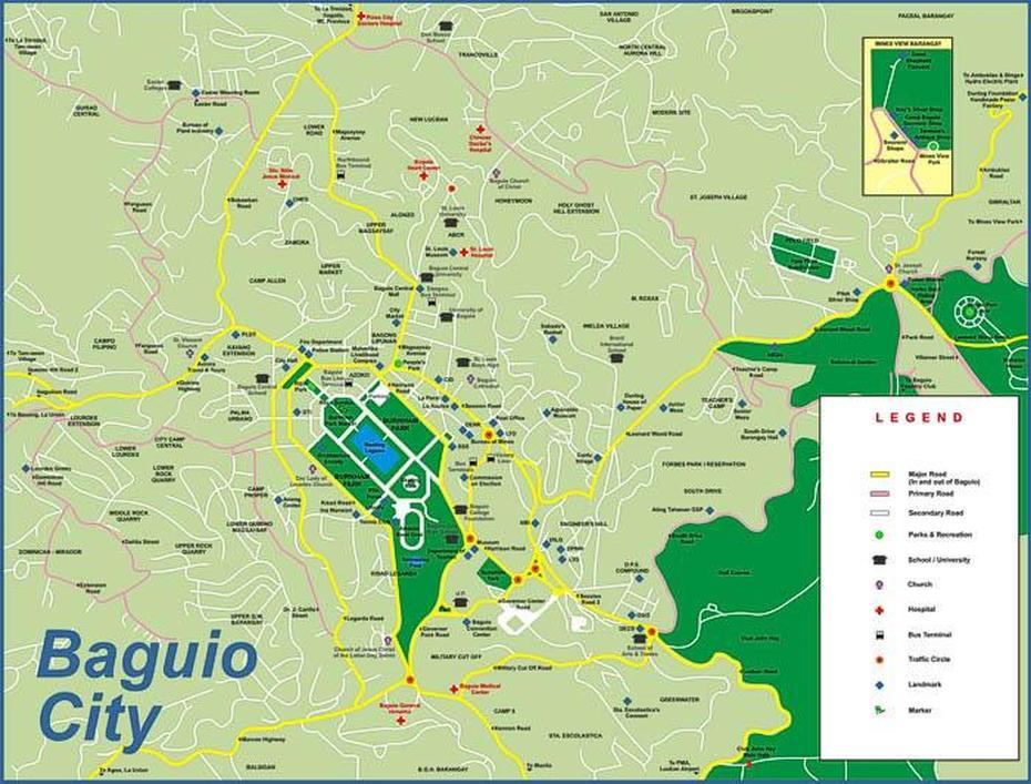 Baguio Maps | Road & Area Maps Of Baguio City | Go Baguio!, Baguio City, Philippines, Baguio Google, Ncr