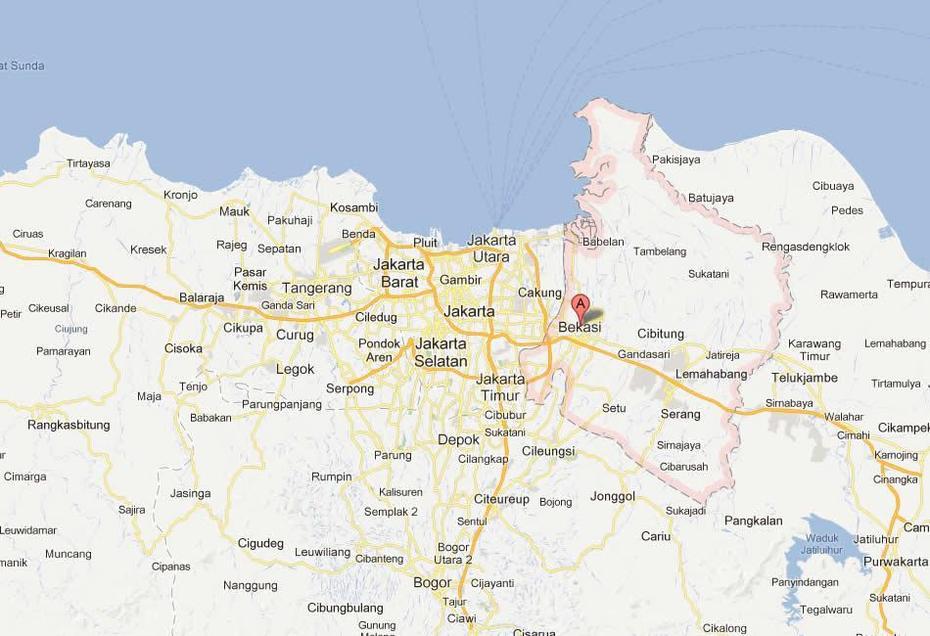 Bekasi Map, Bekasi, Indonesia, Cikarang Bekasi, Peta Kota Bekasi