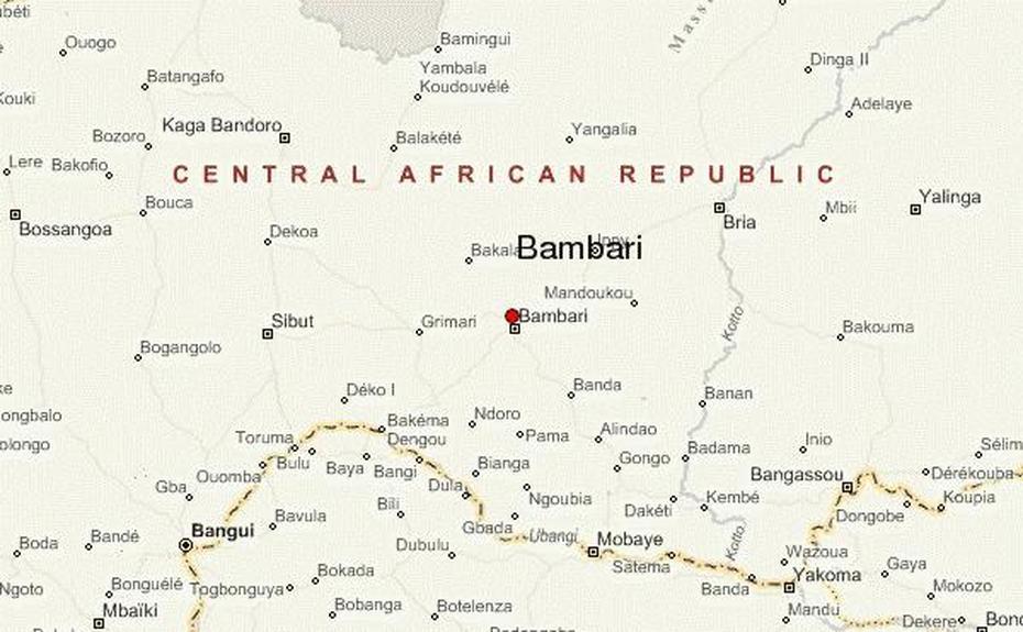 Central African Republic Rebels, Portuguese  Paratroopers, Location Guide, Bambari, Central African Republic