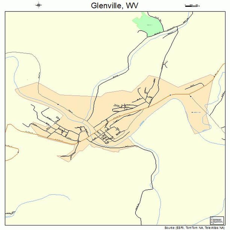 Glenville West Virginia Street Map 5432044, Glenville, United States, Glenville North Carolina, City Of Glenville Wv