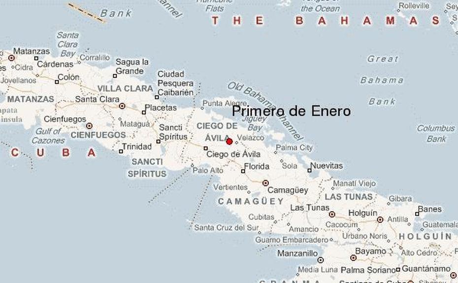 Guia Urbano De Primero De Enero, Primero De Enero, Cuba, Provincias De Cuba, Santiago Cuba