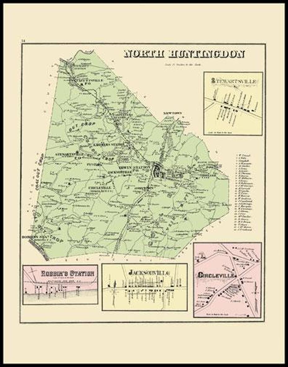 Historic Maps And Drawings, #54 North Huntingdon (John Pritiskutch …, North Huntingdon, United States, Huntingdon England, Huntingdon Pennsylvania