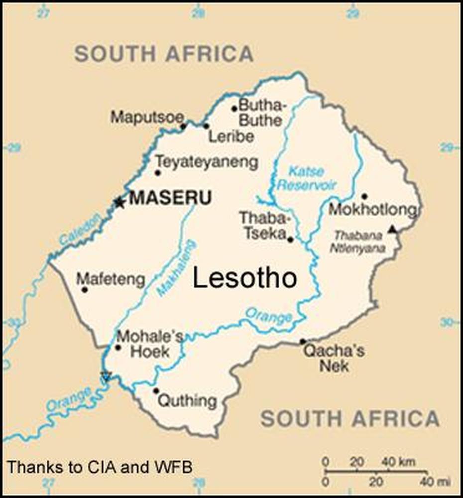 Lesotho Houses, Capital Of Lesotho, Lesotho, Mazenod, Lesotho