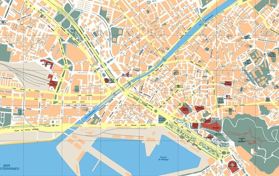 Malaga Vector Map | A Vector Eps Maps Designed By Our Cartographers …, Málaga, Spain, Of Marbella Spain, Torremolinos Malaga Spain