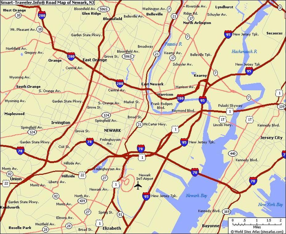 Maps Of Newark, New Jersey – Free Printable Maps, Newark, United States, Newark Usa, United States  Delaware