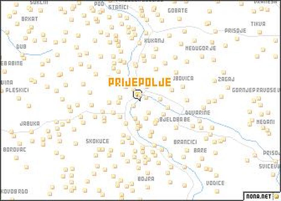 Prijepolje (Serbia And Montenegro) Map – Nona, Prijepolje, Serbia, Mileševa, Novi Pazar Serbia