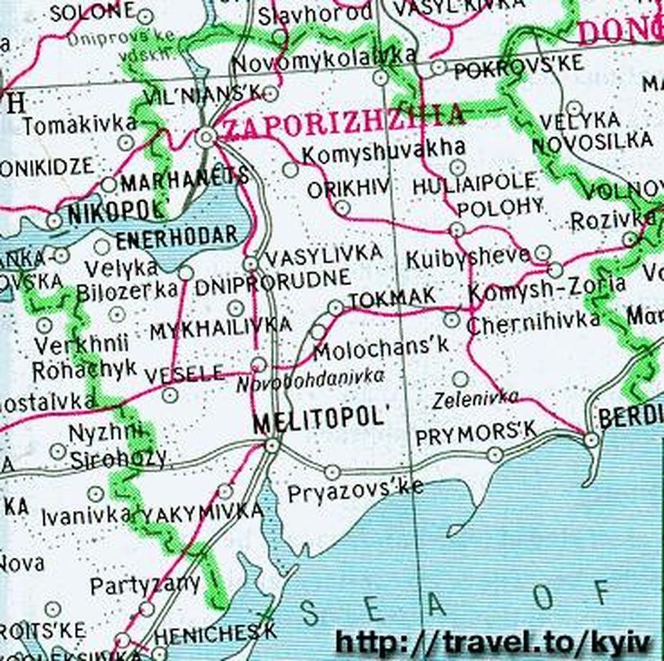 Travel To Ukraine. Map Of Ukraine. Zaporizhzhia (Zaporozhzhe), Zaporizhzhia, Ukraine, Zaporizhzhya  Sich, Zhytomyr Ukraine