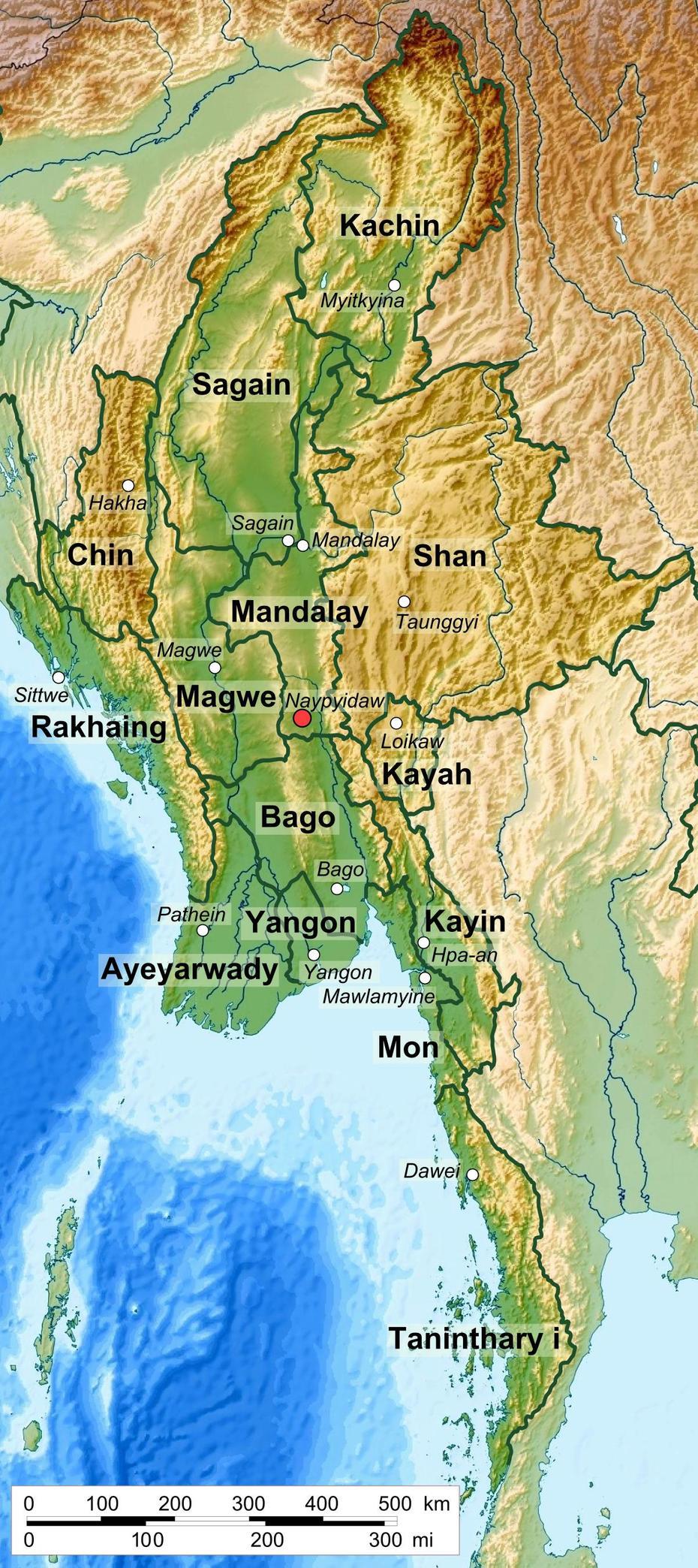 Administrative Divisions Of Myanmar – Wikipedia, Du Yar, Myanmar, Myanmar Burma, India- Myanmar