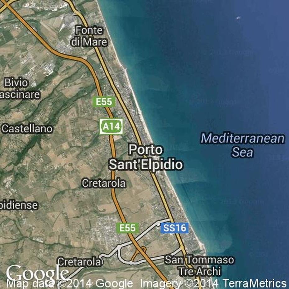 B”Mappa Di Porto Santelpidio, Cartine Stradali E Foto Satellitari”, Porto Sant’Elpidio, Italy, Sant’Elpidio A Mare, Porto Italy