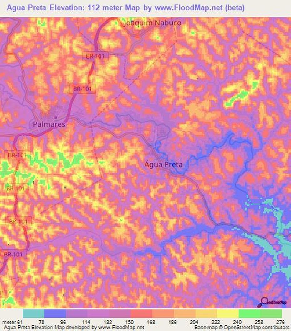 Chuveiro  Lorenzetti, Fonte De  Agua, Topography, Água Preta, Brazil