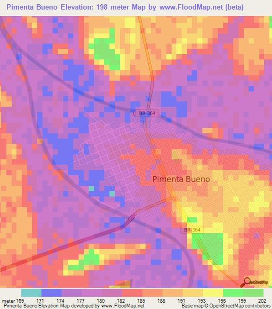 Elevation Of Pimenta Bueno,Brazil Elevation Map, Topography, Contour, Pimenta Bueno, Brazil, Large  Of Argentina, Buenos Aires Province