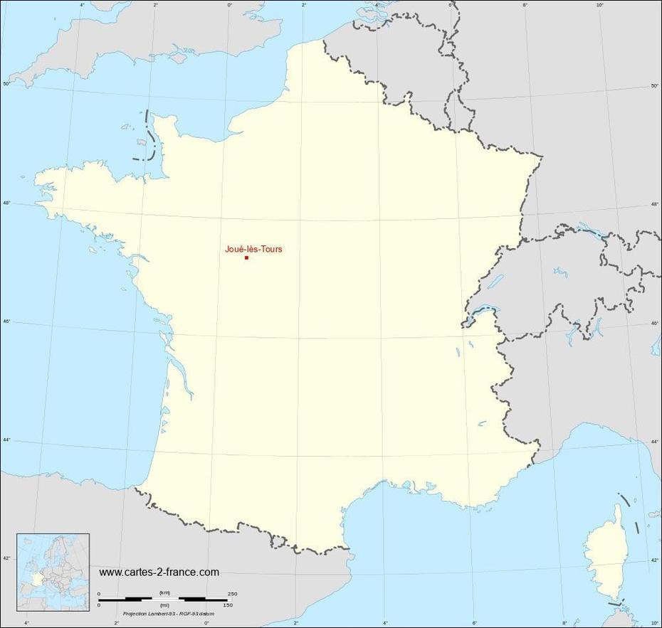 Joue Les Tours 37300, La Ville De Tours, Situation Geographique, Joué-Lés-Tours, France