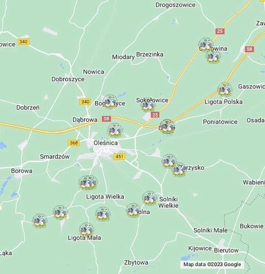 Kolorowe Przystanki Gminy Olesnica – Google My Maps, Oleśnica, Poland, Imperial Castle  Poznan, Oleśniczka