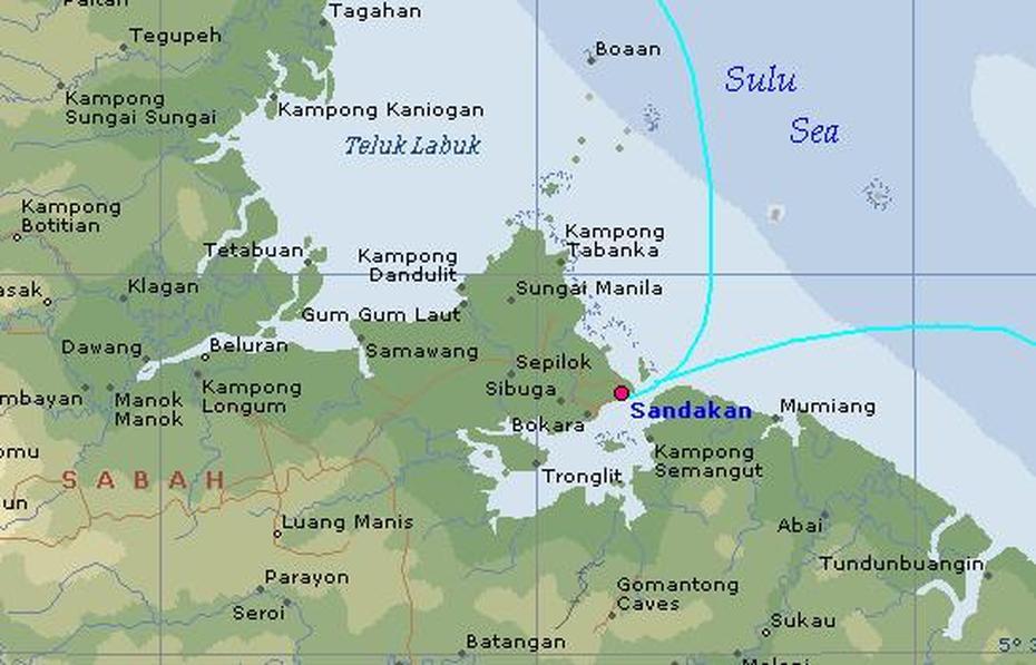 Malaysia Location, Malaysia  3D, Sandakan , Sandakan, Malaysia