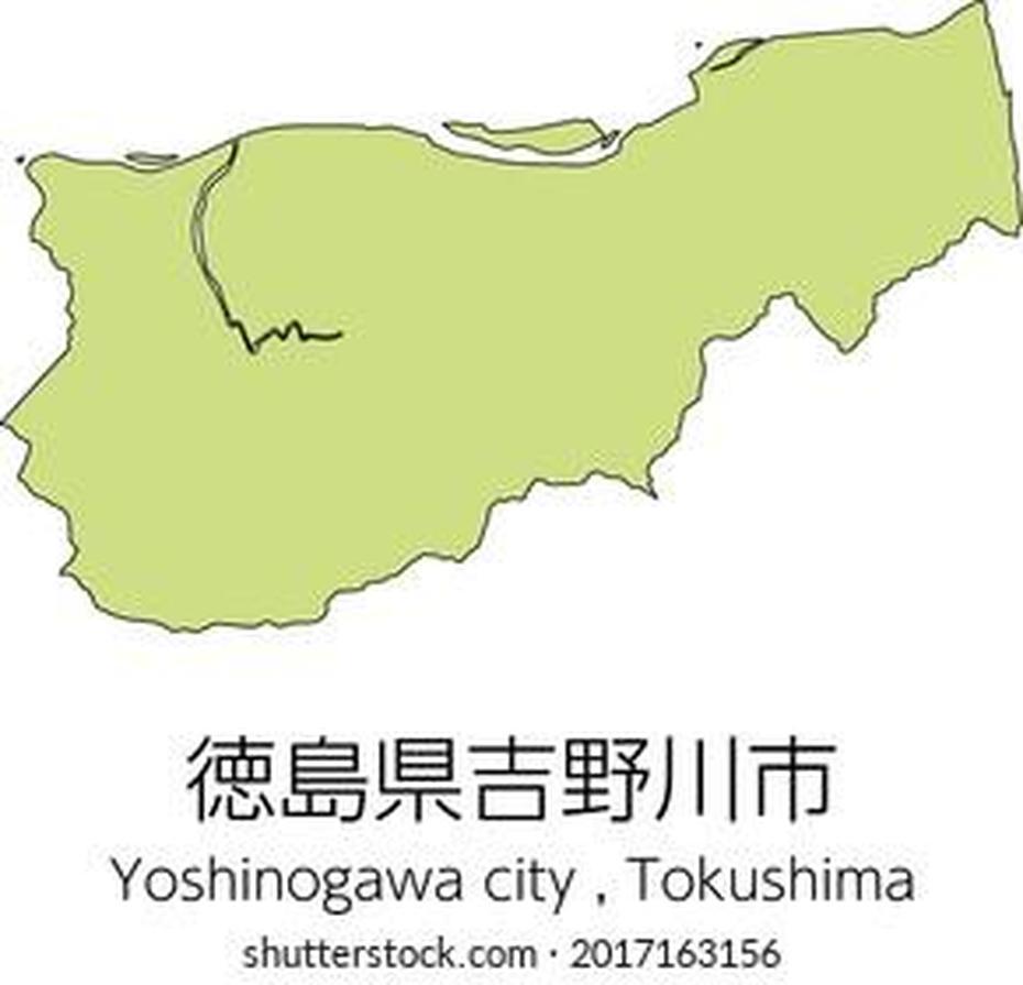 Map Yoshinogawa City Tokushima Prefecture Japantranslation Stock Vector …, Yoshinogawa, Japan, Japan  Simple, Okinawa