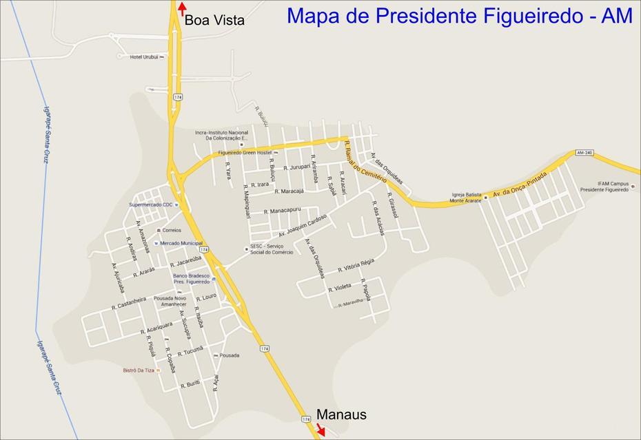 Mapas De Presidente Figueiredo – Am | Mapasblog, Presidente Figueiredo, Brazil, Paulo Figueiredo, Tancredo  Neves