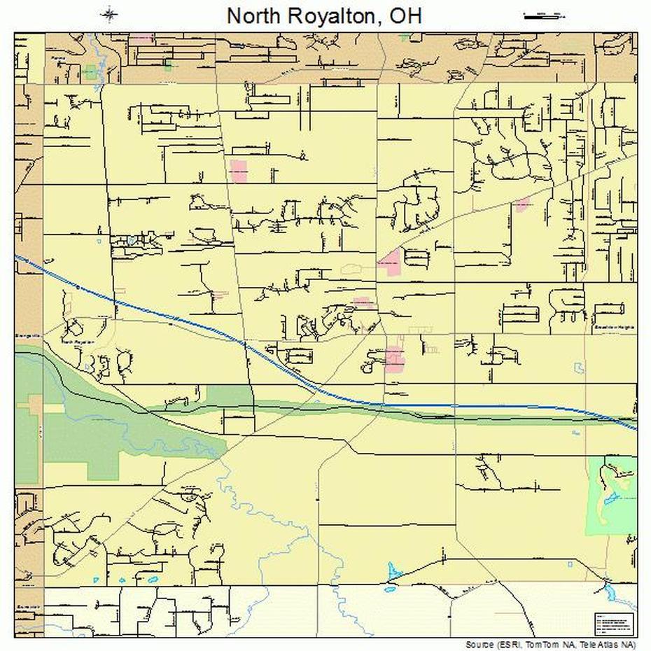 North Royalton Ohio Street Map 3957008, North Royalton, United States, Gogal N Royalton, North Royalton Ohio 44133