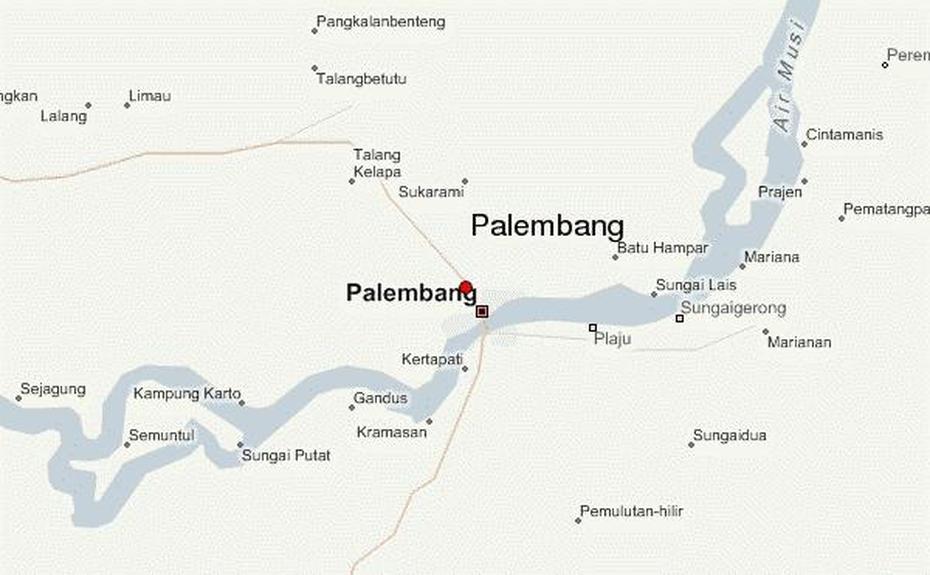 Palembang Location Guide, Palembang, Indonesia, Kota Palembang, Indonesia Topographic