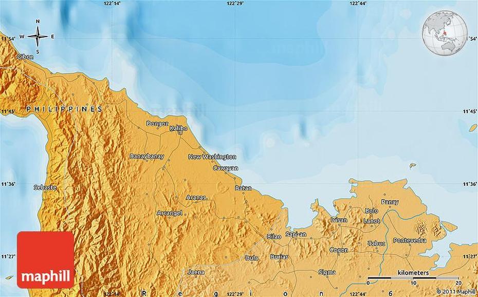 Political Map Of Libacao, Libacao, Philippines, Mindoro Island, Puerto Galera Mindoro Philippines