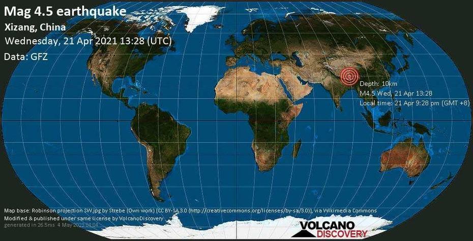 Quake Info: Moderate Mag. 4.5 Earthquake – 89 Km Northeast Of Xigaze …, Xigazê, China, Tibet River, Tibetan  Currency