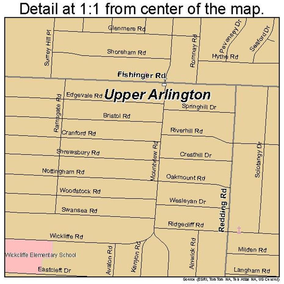 Upper Arlington Ohio Street Map 3979002, Upper Arlington, United States, Michigan State, United States Territories