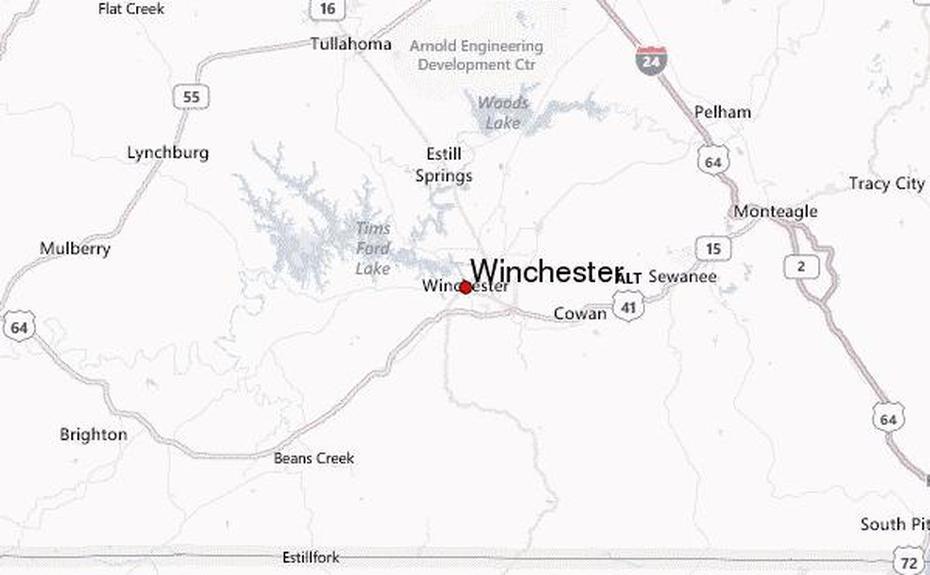 Winchester, Tennessee Location Guide, Winchester, United States, United States  For Kids, Detailed  United States