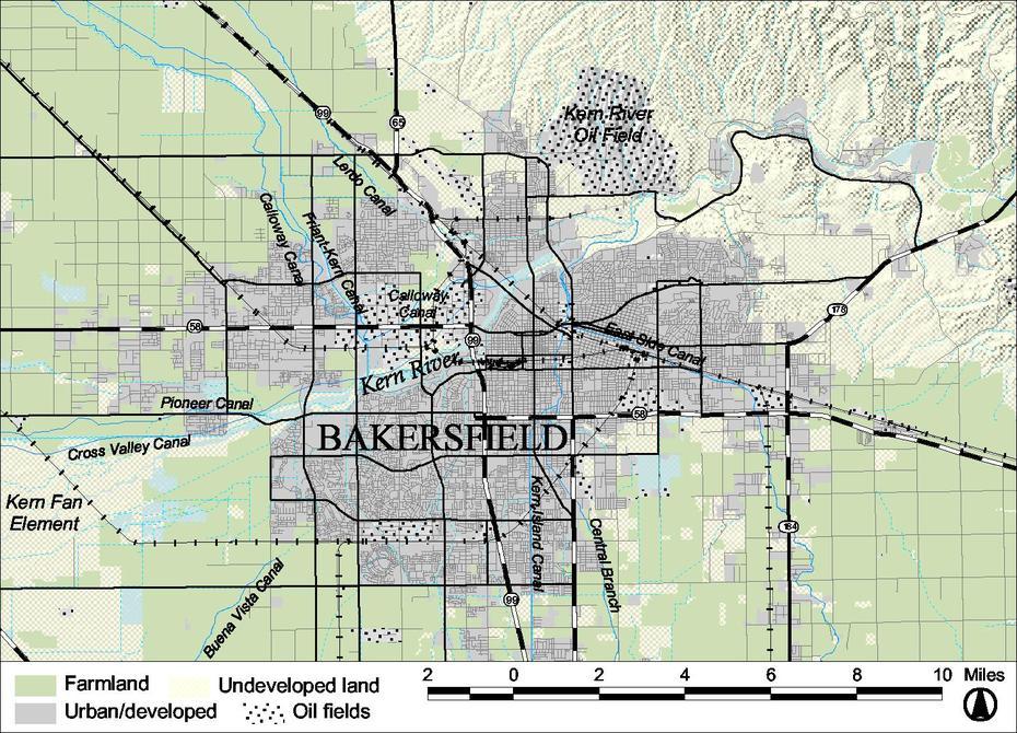 California Topo, Of Bakersfield California Area, Online , Bakersfield, United States