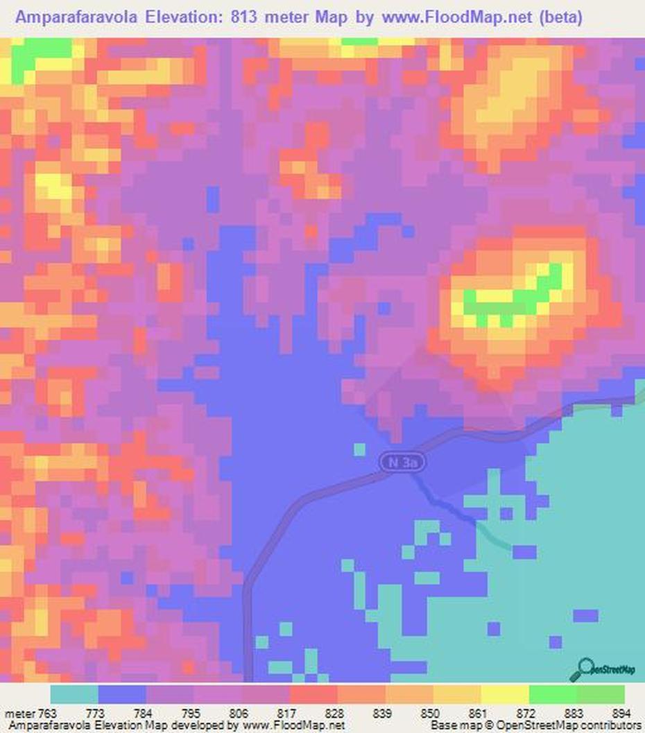 Elevation Of Amparafaravola,Madagascar Elevation Map, Topography, Contour, Amparafaravola, Madagascar, Madagascar Road, Madagascar Mountains